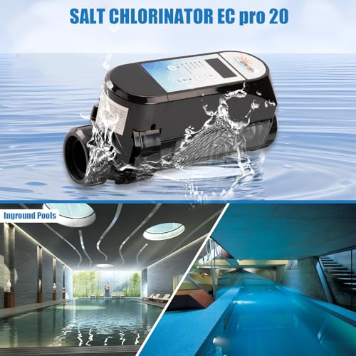 Salt Pool Chlorinator System, Salt Chlorine Generator for Above Ground Pool, Up to 25,000 Gallons Pool, Built in Wi Fi and Saltwater Swimming Pool System with Salinity Display - Thumbnail 3