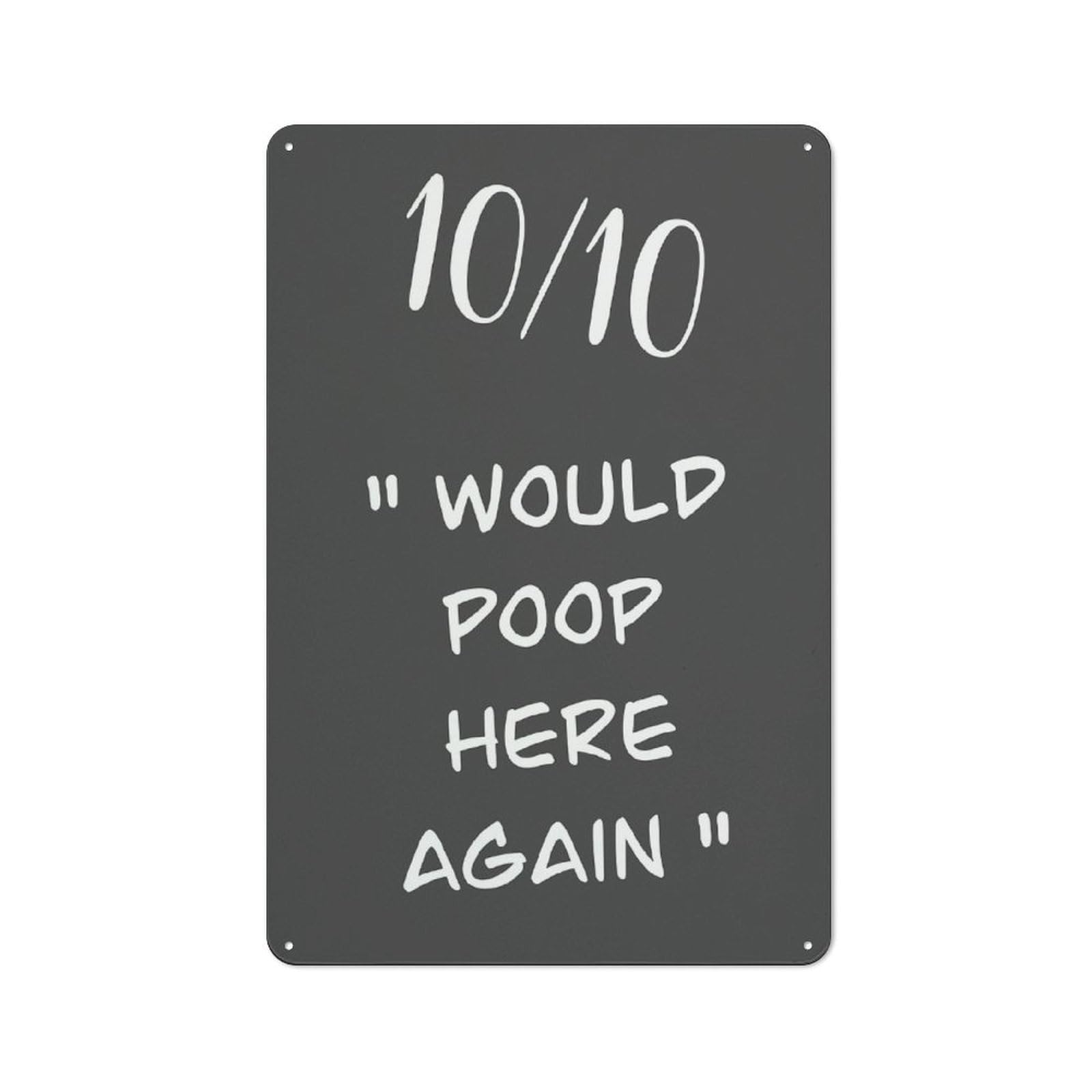 Metal Wall Sign 30x20cm Featuring Funny Toilet Quote Review for Garage Or Workshop, for Garage, Workshop And Man Cave Decoration