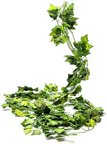 i3a Artificial Ivy Leaves 5 Pack 34ft, Fake Ivy Garland, Artificial Ivy Foliage, Ivy Wall Decoration, Vine Hanging Decoration for Wedding, Party, Garden, Home