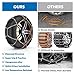EVERIGGING Snow Tire Chains for Car SUV Pickup Trucks, Universal Adjustable Quick Fit Easy Installation Emergency Snow Tire Chain, KN140, Set of 2