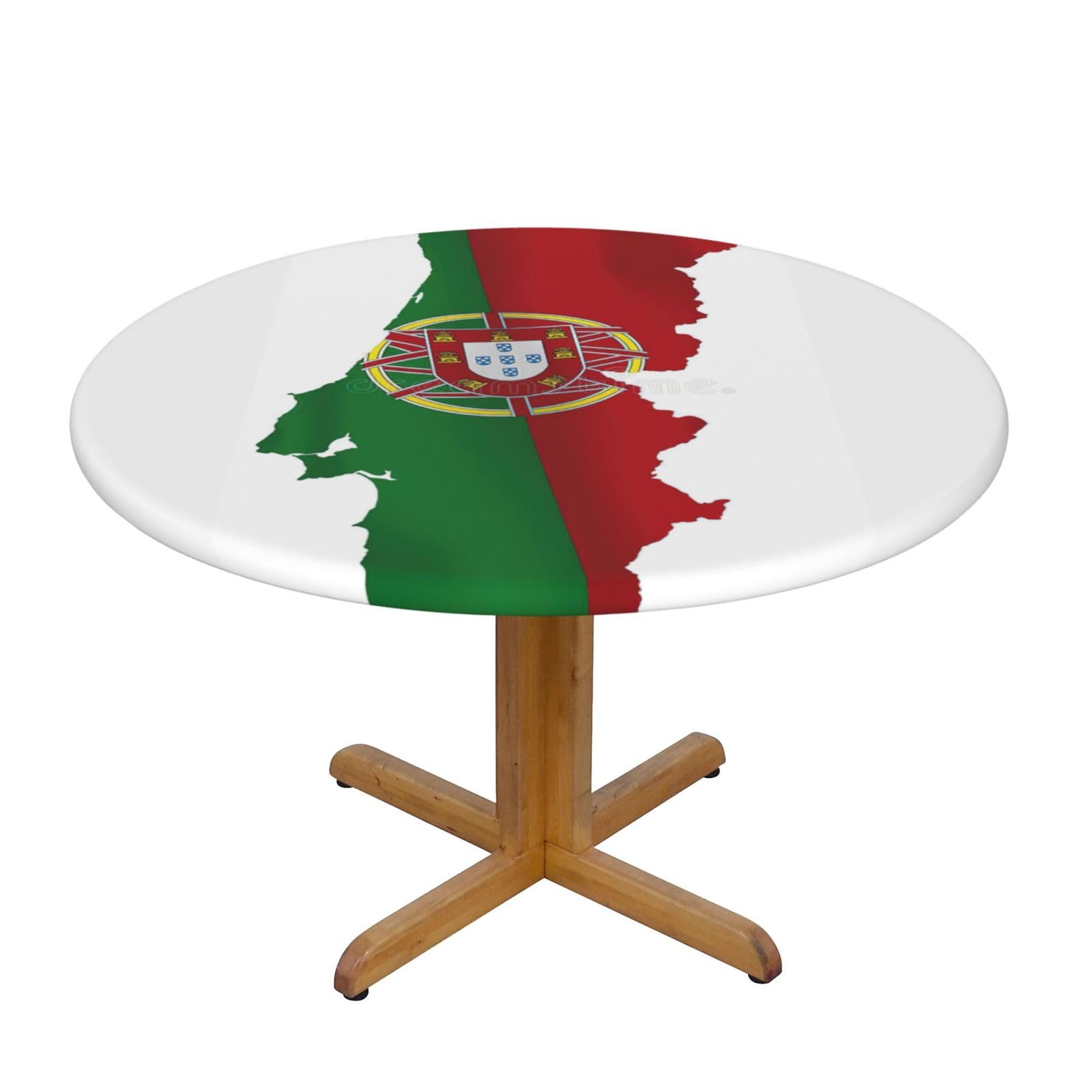 Portuguese Flag Map Print Oxford Wipeable Tablecloth Oil-Resistant Outdoor Table Cover Reusable Birthday Table Protector
