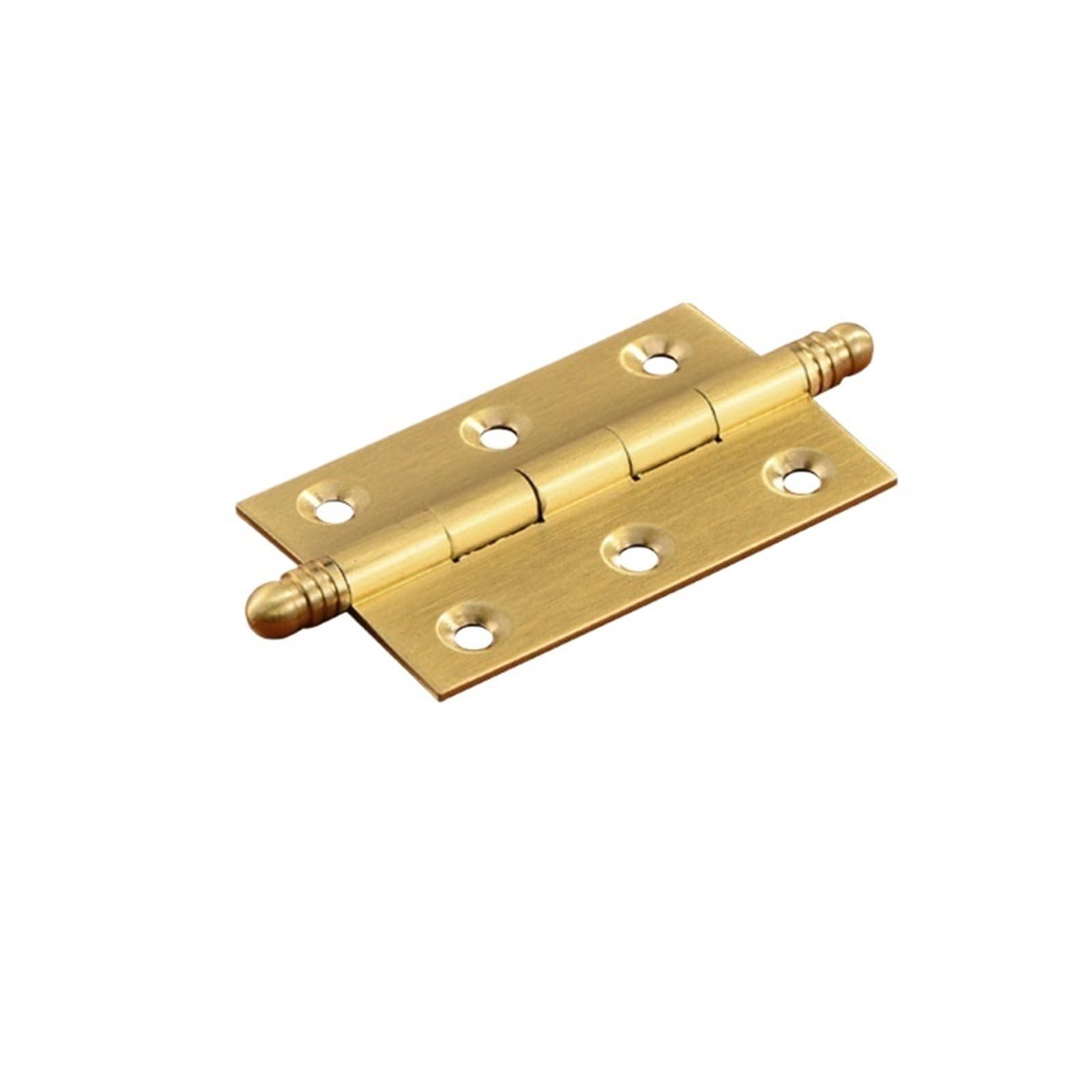 Sfoikvg T3603matte Gold 64Mm Door Hinges Hinges 4Pcs Antique Brass Door 2/2.5/3 Inch Furniture Cabinet Drawer Butt Hinge For Wooden Box Hardware For Outdoor Doors(T3603matte Gold 64Mm)