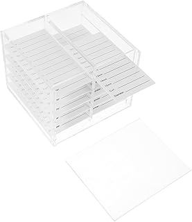 Cabilock Caixa De Embalagem Cílios Postiços Cílios Postiços Estojo De Armazenamento De Cílios Portátil Estojo De Cílios Recipiente De Cílios Organizador De Cosméticos Rack De Armazenamento