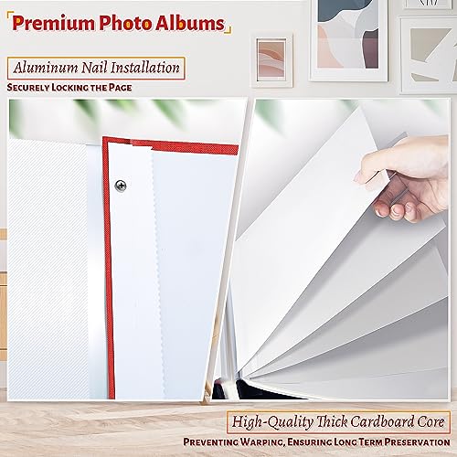 Image of Artfeel Photo Album Self Adhesive Scrapbook,Large Photo Book for 4x6,5x7,8x10 Pictures,DIY Album for Baby Wedding Family Travel Birthday,with Metallic Pen and Scraper