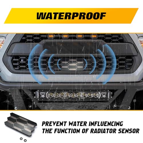 Xotic Tech OE Style Front Grill Garnish Radiator TSS Sensor Cover Replacement OE #53141-35060 Compatible With Toyota Tacoma TRD PRO 2018 2019 2020 2021 2022 2023
