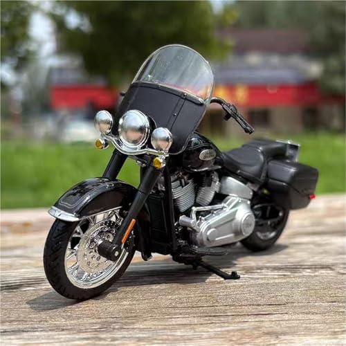 Modelo de motocicleta Harley Heritage Classic 1:18 miniatura 4