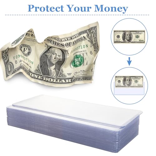 Protectores duros para billetes 50 unidades 6.8x2.9 pulg miniatura 3
