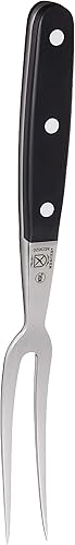Cuchillo de chef, Mercer Culinary Renaissance, forjado de 8 pulgadas, 15,2 cm tenedor, 6", Negro
