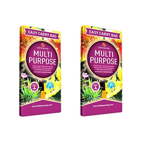 GROWMOOR 10 Litre Multi Purpose Enhanced Compost Bag with Added Nutrients (2 Bags) Cover