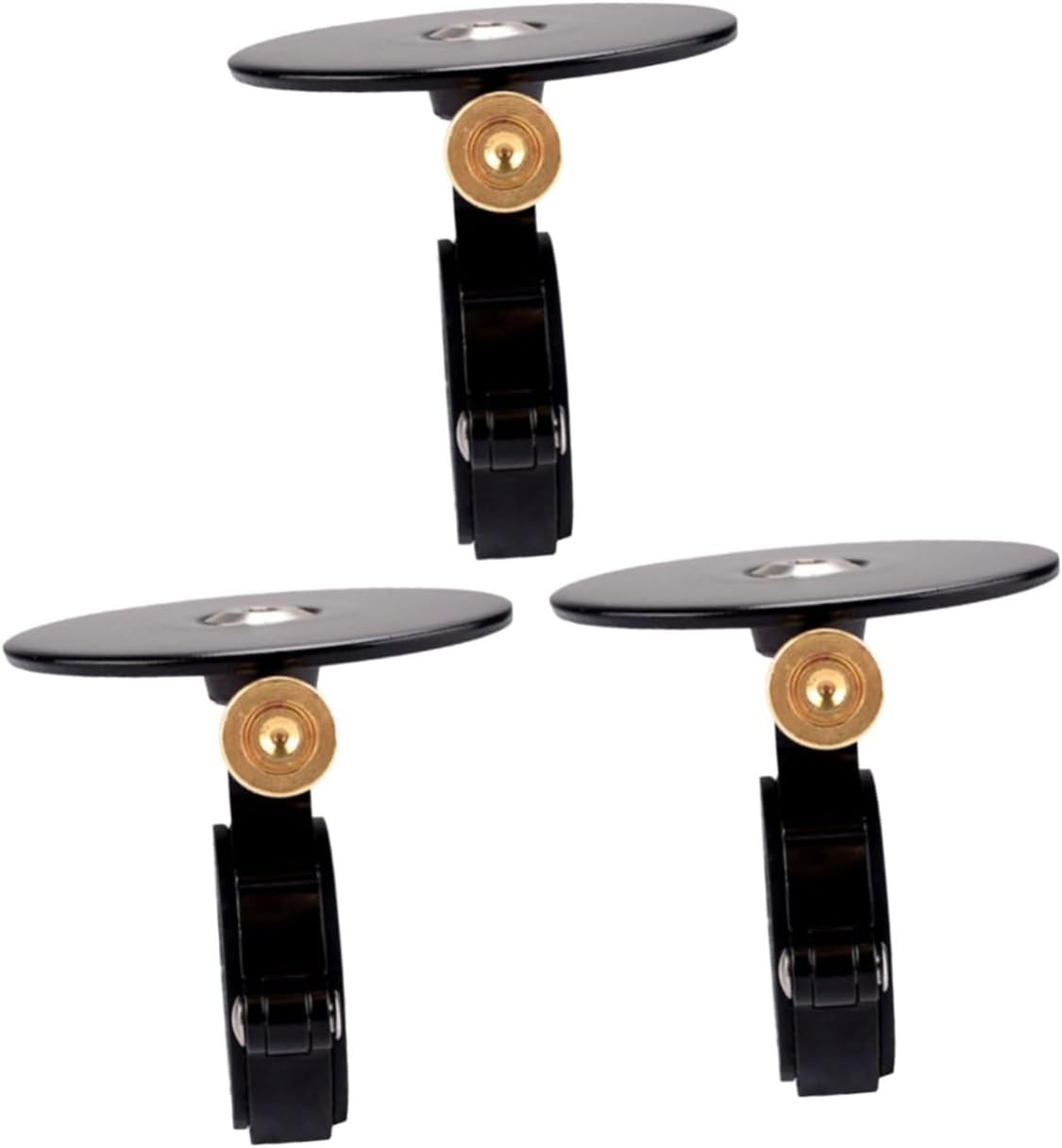 VANZACK 3pcs Invisible Bell Mountain Bike Bell Retro Flat Design for Handlebars Material Stylish Bike Accessory for Black