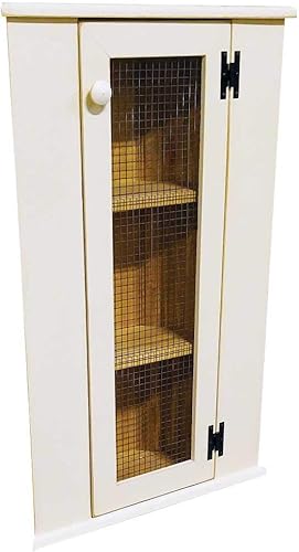 Miniatura 5 de Sawdust City Armario esquinero superior de pino macizo (negro antiguo)