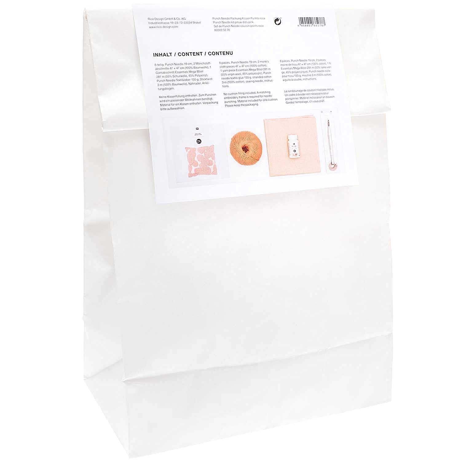 Rico Punch Nadel Packung für Kissen 40 x 40 Komplettset