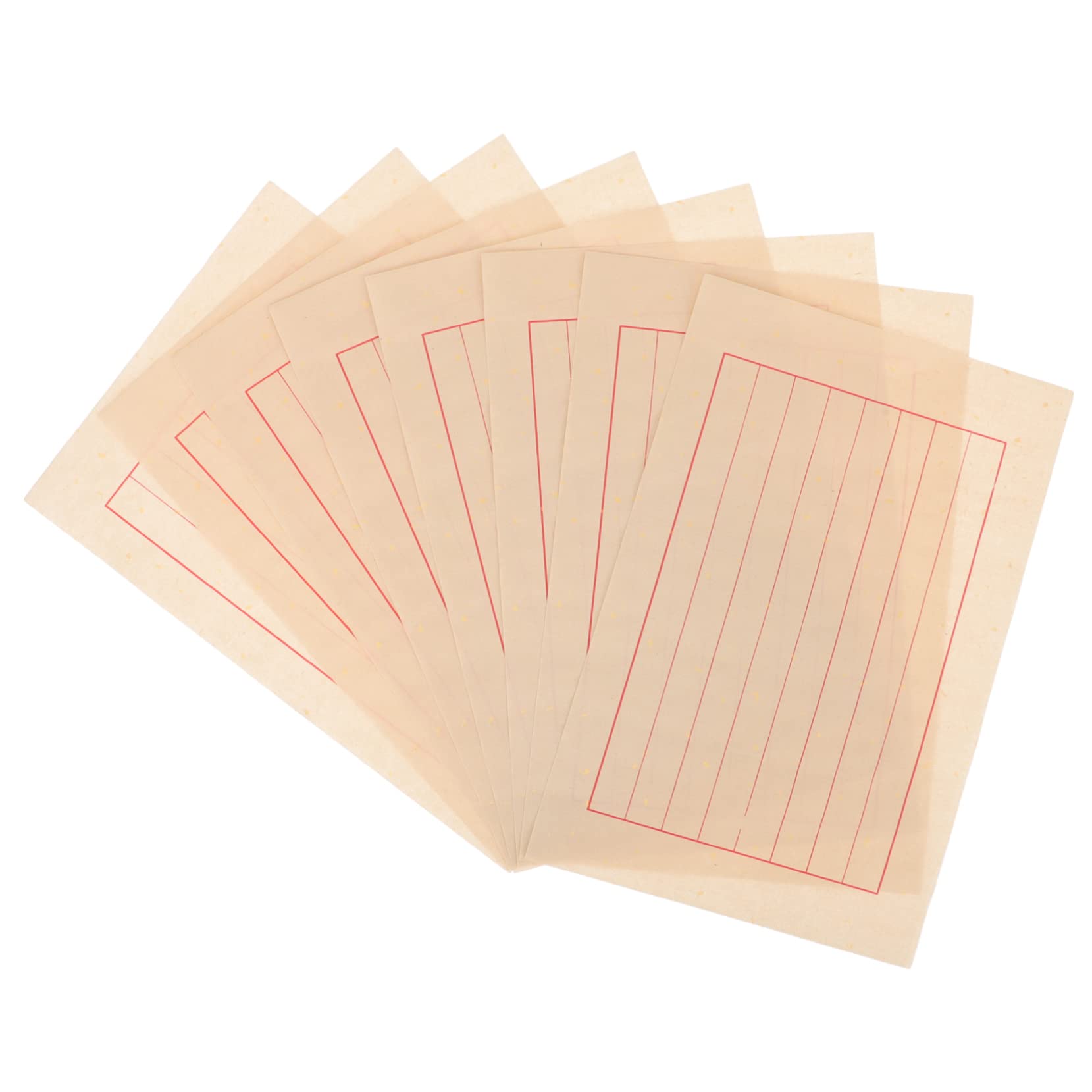 STOBOK 50 Sheets Rice Paper Japanese Stationary Xuan Zhi Paper Calligraphy Handwriting Japanese Writing Rice Sumi Raw Xuan Painting Art