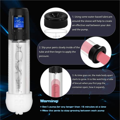 Electric Vacuum Penis Pump With Pocket Pussy, Male Penis Enlargement With 6 Suction 10 Vibration Intensities, Rechargeable Automatic Male Masturbator Blowjob Adult Sex Toys For Men Stronger Erection #TOP3
