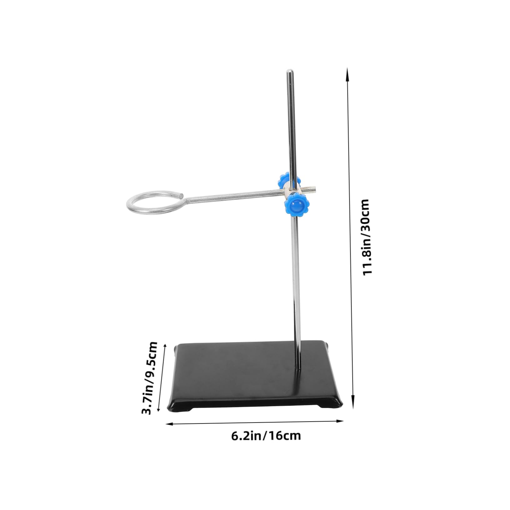 Cabilock Heavy Duty Chemistry Lab Stand Metalware Table Rod Clamp Stand Easy Assembly Storage
