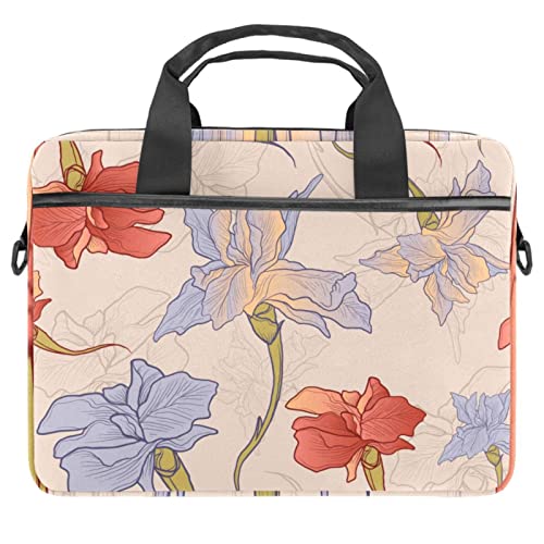 Sac à bandoulière PC 13-14.5 pouces à motif djembé africain et fleurs