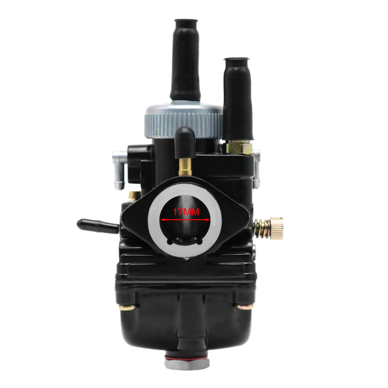 Carburateur de moto pour PHBG DS 17 mm Carburateur pour scooter 2 temps 50-110 cc scooter cyclomoteur (17mm)