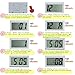 Car Dashboard Digital Clock - with Jumbo LCD Time & Day Display - Mini Automotive Stick On Watch for Car Truck Dashboard & Air Vent (White-6)
