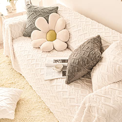 Housse de canapé 5 places double face en jacquard extensible premium - 5