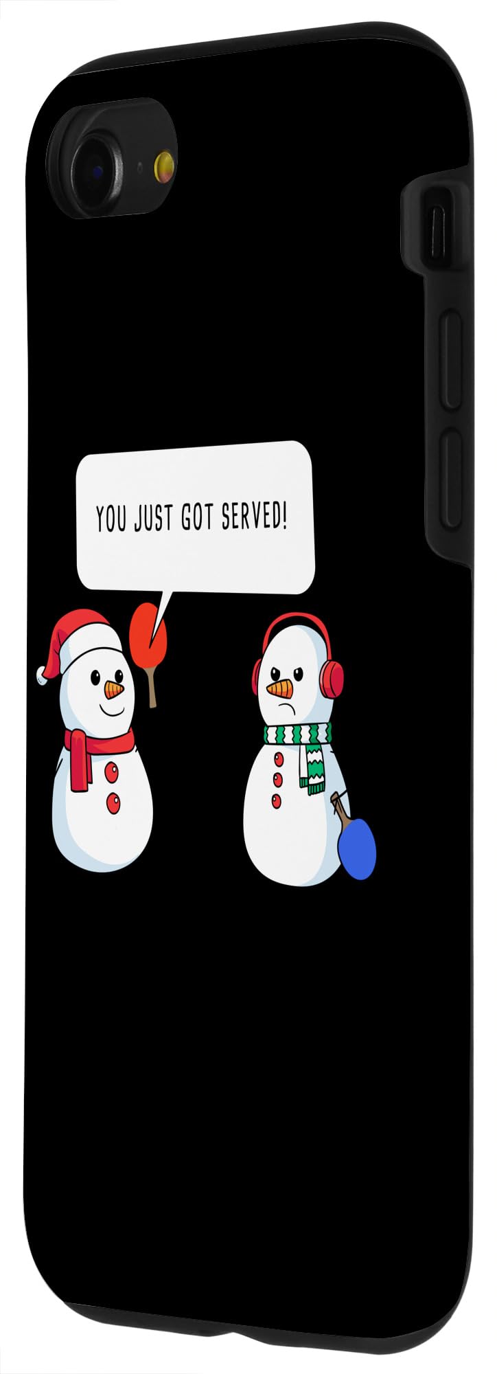 iPhone SE (2020) / 7 / 8 Ping Pong Funny Christmas Snowman - You Just Got Served Case - Image 2