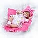 Produktbild iCradle Reborn Dolls 17" 43cm Zoll Realistische Weiche Silikon Vinyl Puppen Mädchen Kleinkind Reborn Baby Dolls Lebensechte Puppen Magnetisch Mund Geburtstagsgeschenk (Girl)