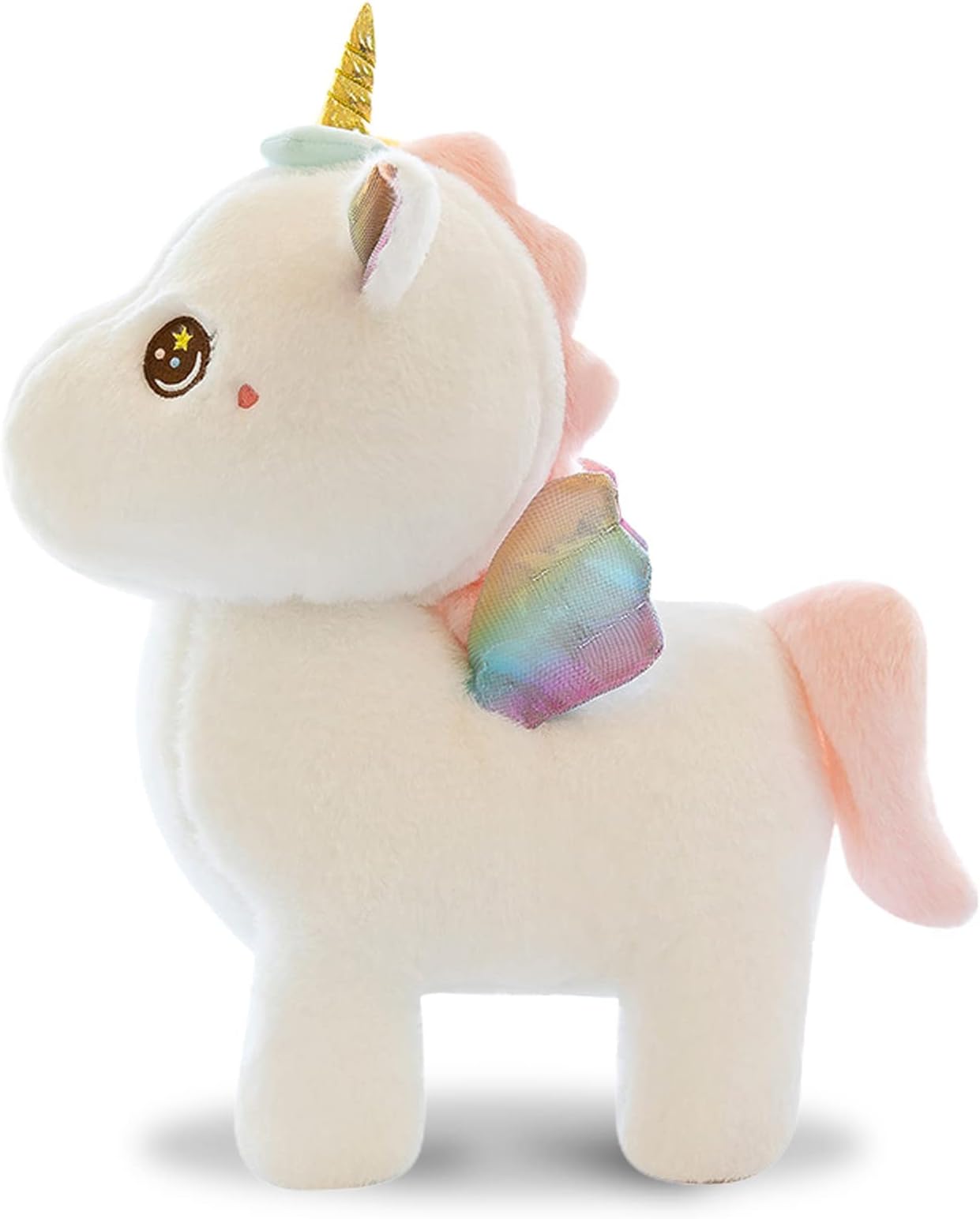 SYOSIUnicorn Plush Toy for Girls, Unicorn Stuffed Animals Toy Plushie Unicorns Gift Animal Plushie Toy for Girls Kids Bedroom Decor, 35cm White