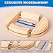 Hat Stretcher 4 Way, Hat Stretcher for Fitted Hats Size 6 7/8 to 8 1/2, Extender Widener Reshaper Fits All Caps - Solid Wood, Heavy Duty of Hats Jack Stretchers for Cowboy Baseball Caps