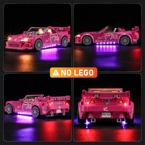 Image of LIGHTAILING Light for Lego-77241 2-Fast-2-Furious Honda-S2000 - Led Lighting Kit Compatible with Lego Building Blocks Model - NOT Included The Model Set