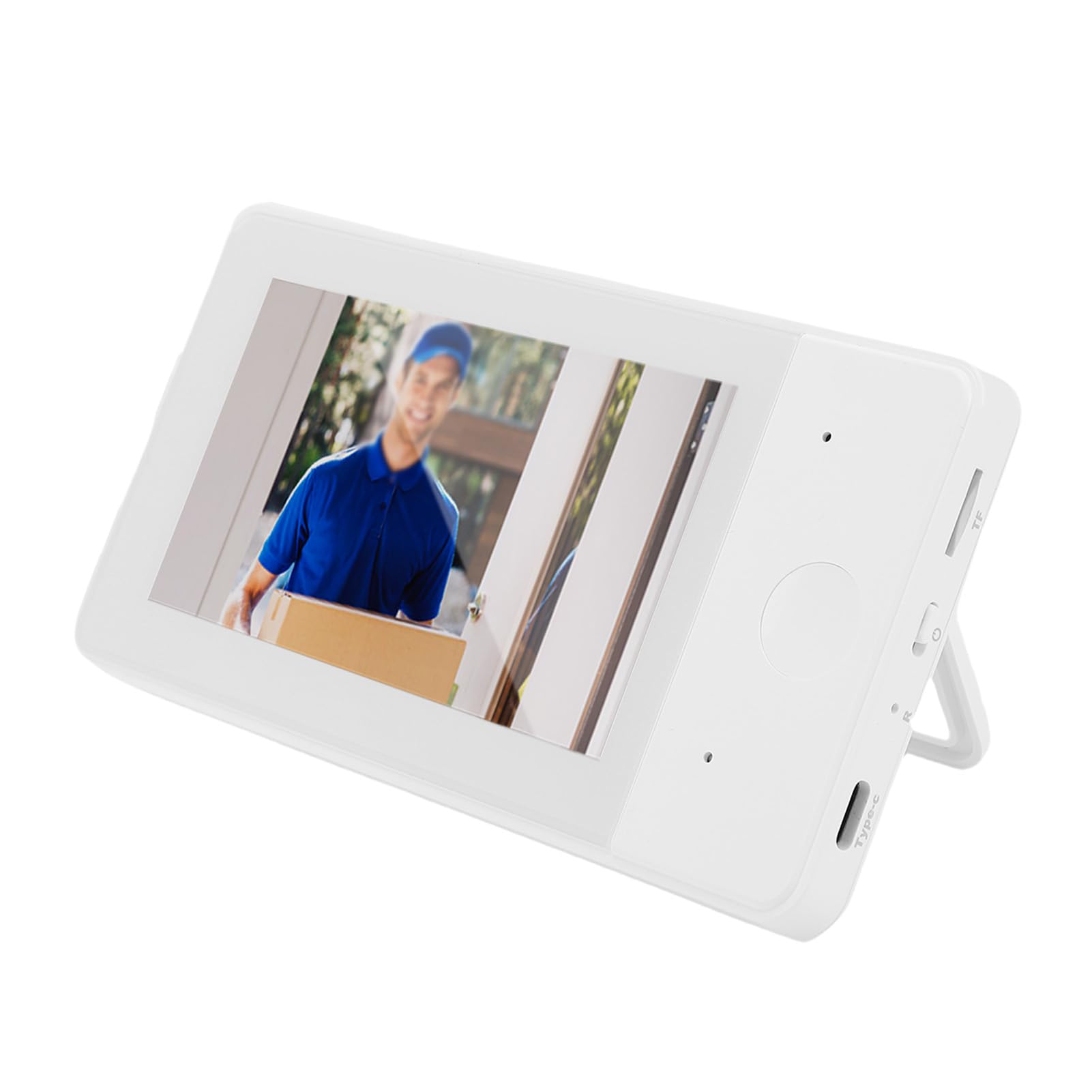 Luocute Timbre con Cámara Inalámbrica, Pantalla de 4,3 Pulgadas, Alcance de 150 M, No Necesita WiFi, Batería Recargable a Prueba de Agua IP65, Audio Bidireccional, con Gran Angular de