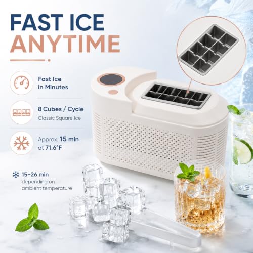 Mini Máquina de Hielo Compacta 8 Cubos en 10 Minutos miniatura 2