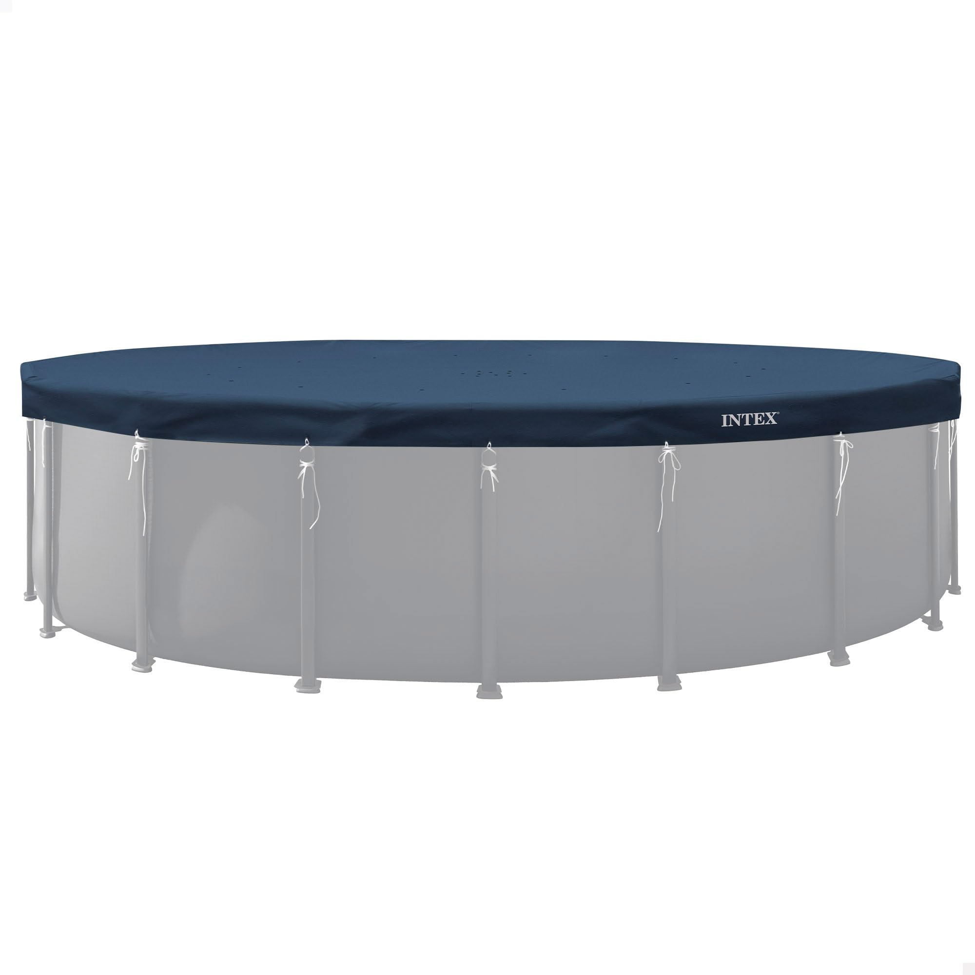 Intex - 28088 - Bâche Hiver pour Piscine Ronde Tubulaire diamètre 6,10M - Epaisseur 50/100
