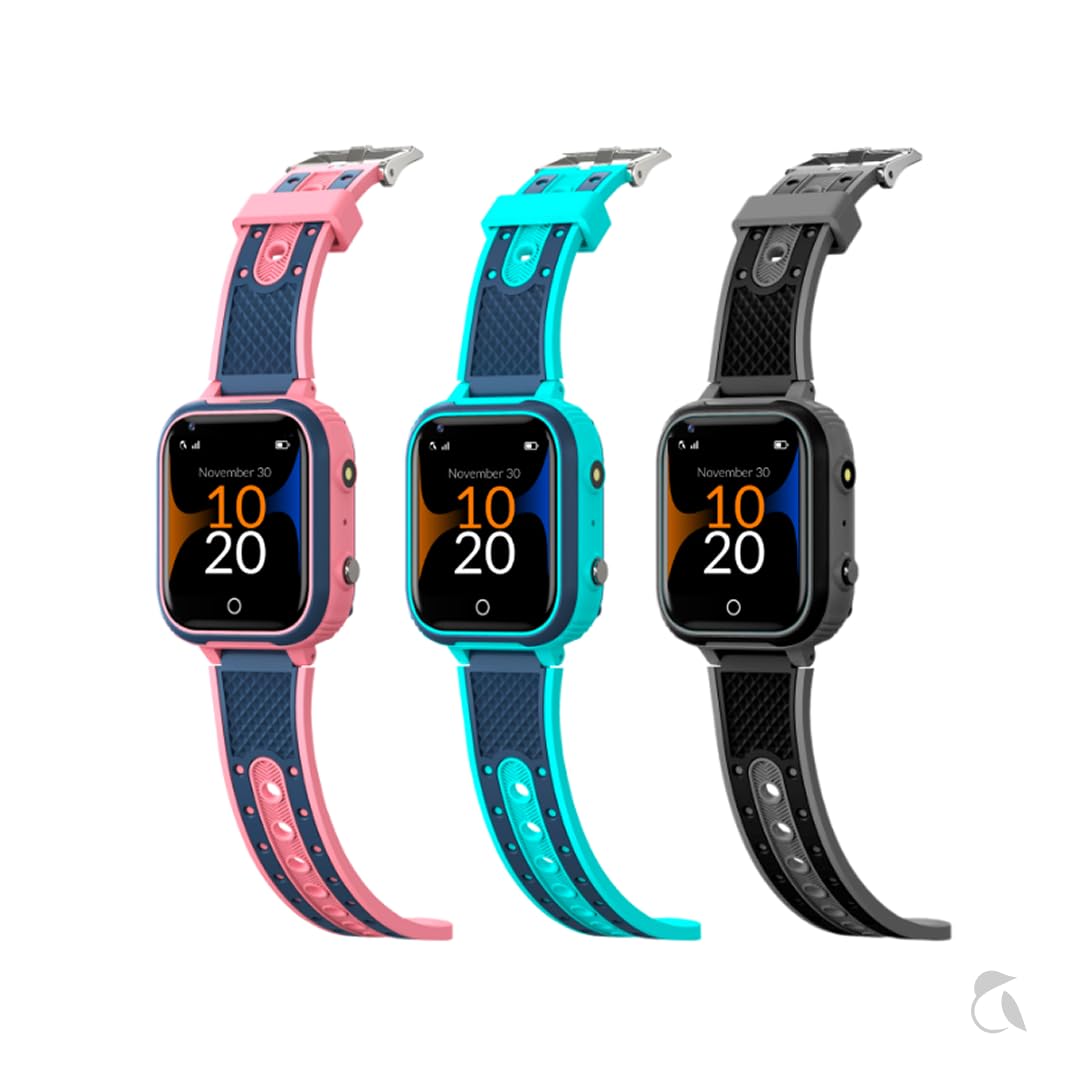 Robin Watch K1 | Alternativa allo Smartphone: Orologio 4G GPS per bambini e Chiamate Sicure, SOS, Modalità Classe, App Genitori, Batteria 2-3 Giorni | Senza Social, Senza Giochi, Senza Browser (Nero)