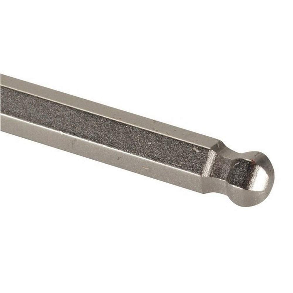 ALYCO 193114 - Llave Allen acodada de bola serie extralarga Cr-V niquelada 14 mm en envase de 5 ud.