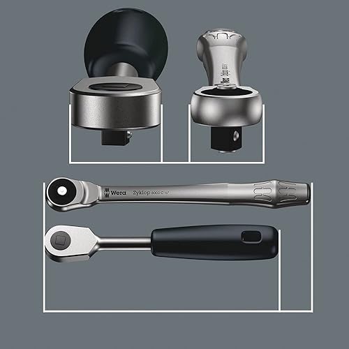 Miniatura 4 de Wera - 8003 B Zyklop Metal Trinquete 38 Full Metal Ratch (5004033001)