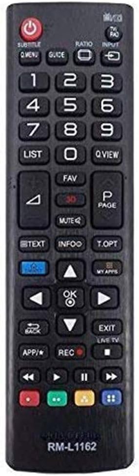 Front view of the XINFUTE RM-L1162 universal remote control