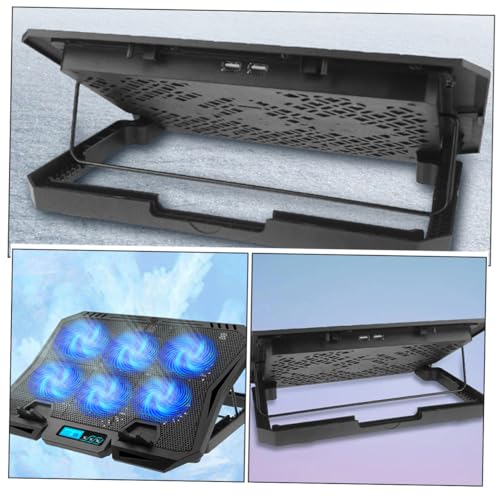 Base refrigerante ajustable para laptop 15.6 pulgadas miniatura 6