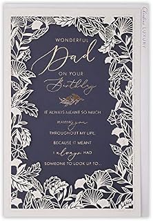 Clintons: Dad Laser Cut Flowers Birthday Card, 165x254mm, 1166264