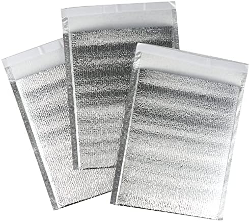 UPKOCH 20Pcs Thermal Bubble Mailer Metallic Insulated Mailers Bags Insulated Shipping Envelopes for Shipping Mailing Packing Cold Food