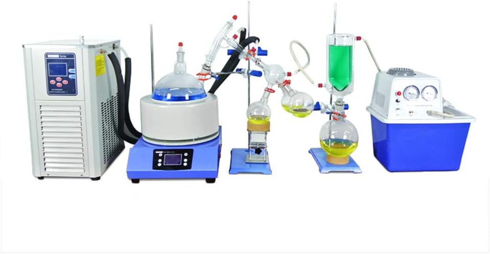 HNZXIB 5L Short Path Distillation Kit with Cooling Chiller and Vacuum Pump