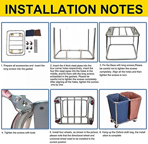 Tonchean Rolling Laundry Sorter Cart 2 Bag, Commercial Laundry Hamper Basket Cart With Heavy Duty Lockable Wheels And Removable Bags Industrial Laundry Trolley Cart For Clothes Storage #TOP7