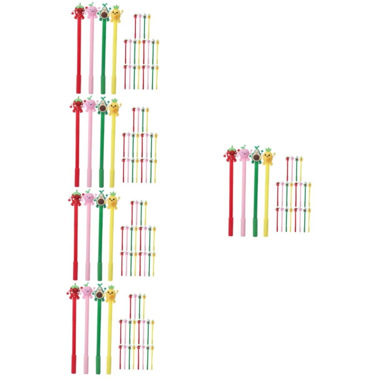 Tofficu Lot de 5 Stylos Mignons pour Garçons Et Filles Stylos Gel pour Prise de Notes Fournitures Scolaires de Style Mixte Pièces X 5