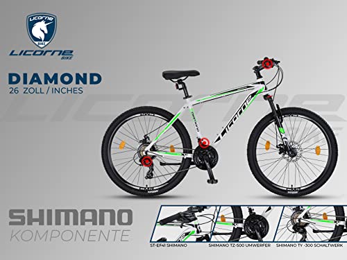 Licorne Bike Diamond Premium Mountainbike, aluminium, fiets voor jongens, meisjes, heren en dames, 21 versnellingen… - Afbeelding 6