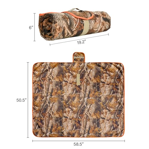 Image of Tirrinia Large Waterproof Outdoor Blanket, Soft Warm Windproof Stadium Blanket with Sherpa Fleece and Foldable for Outdoor Sport, Baseball, Football, Beach, Concerts, Car