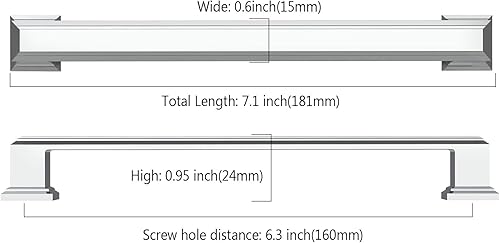 Vista 104 de Asidrama 10 Pack 7.5 Inch(192mm) Brushed Brass Cabinet pulls Kitchen Cabinet Handles, Cabinet Pulls Kitchen Cabinet Hardware for Cupboard Drawer
