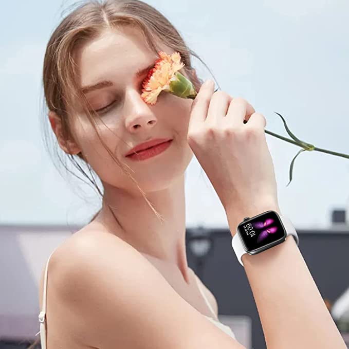 Image of TechMount Compatible with Apple Watch Straps 42mm 44mm 45mm 49mm Soft Silicone Luxury Sport Band Strap Compatible With Apple Watch Ultra Series 8 7 6 5 4 3 2 1 SE (NOT FIT WITH 38MM, 40MM,41MM)