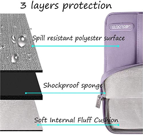 MOSISO-Funda-Protectora-Compatible-con-iPad-Pro-113rd-Gen-M1-5G109-iPad-Air-4102-iPad-87105-iPad-Air-3-iPad-97Surface-GoBolsa-Blanda-de-Tableta-con-Bolsillo-VerticalMorado-Claro