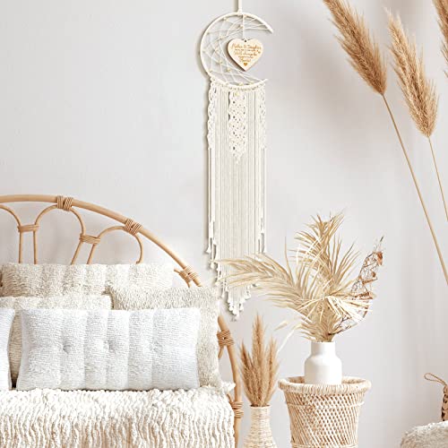Mom Dream Catchers Mothers Day Mom Gifts From Daughter With Funny Warm Heart Pendant Kids Macrame Birthday Presents For Mom Boho Home Wall Decor For Mother In Law Women Girls Bedroom #TOP1