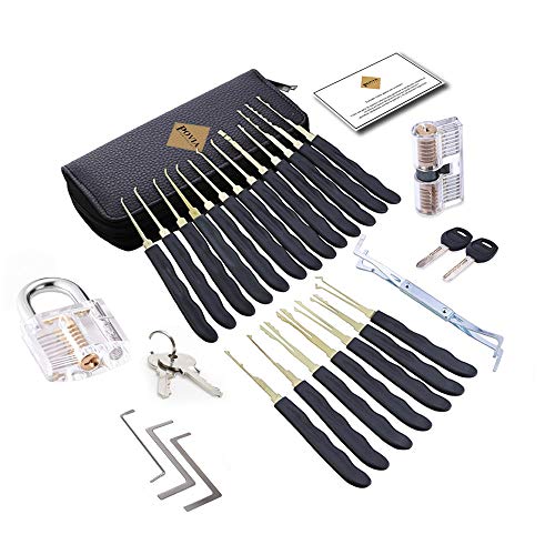 POVIA Set Fabbro - Kit da 24 Grimaldelli - Lock