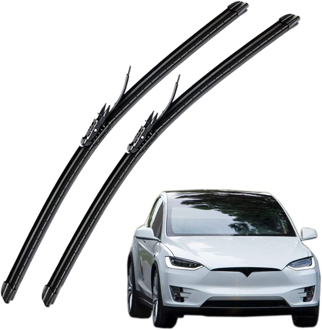 Zapasowe przekładki do Tesla Model X 2016-2018, Hute Performance gumowe wycieraczki, niski poziom hałasu