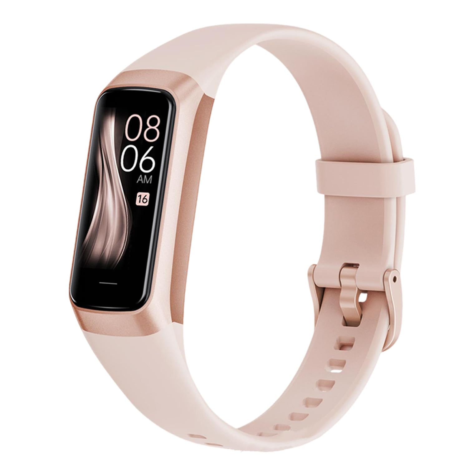Nhemeylp Fitness Tracker Activity Tracker Smart Watch with 24/7 Blood Oxygen Heart Rate and Sleep Monitor Fitness Watch for Women Men IP68 Waterproof Step Counter for Walking Running (Rose Gold)